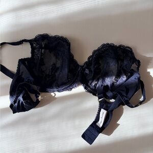 Agent Provocateur Midnight Lace Bra 38C